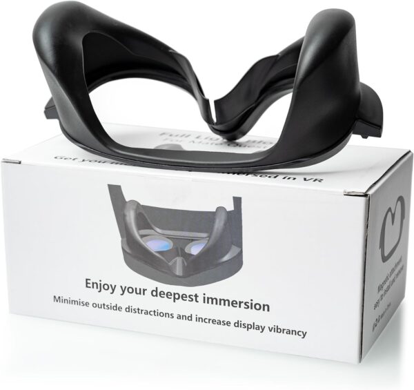 for Quest Pro Full Light Blocker,Silicone Facial Interface Magnetically attaches for VR Quest Pro Accessories - Image 6