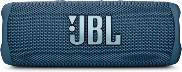 JBL Flip 6 Waterproof Portable Wireless Bluetooth Speaker Bundle with divvi! Premium Hardshell Case - Blue - Image 4