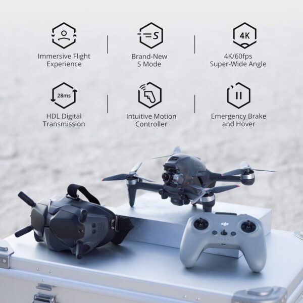 DJI FPV Drone Combo with Remote Controller and Goggles CP.FP.00000001.01 (Renewed) - Image 4