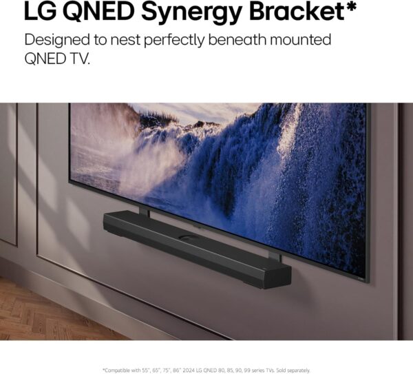 LG S70TY 3.1.1-Channel QNED TV Matching Soundbar, Dolby Atmos, Wow Orchestra, Rear Speaker Ready, Wireless Subwoofer (2024 New Model) - Image 4