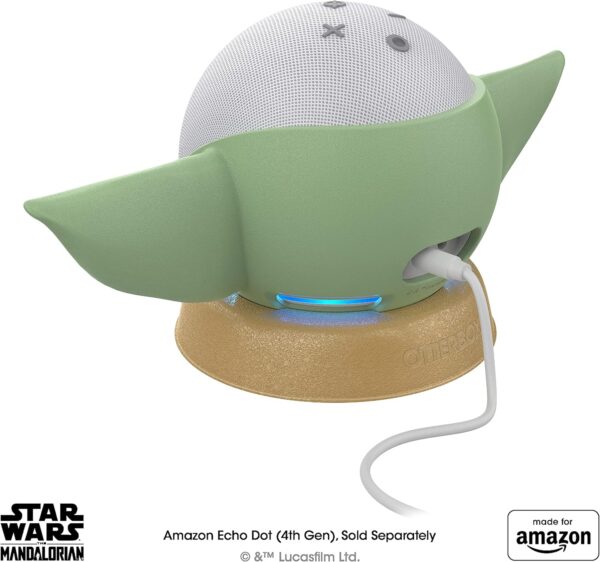 All New, Made for Amazon, featuring The Mandalorian Baby Grogu ™-inspired Stand for Amazon Echo Dot (4th & 5th Gen) - Image 5