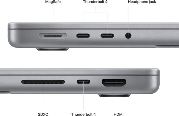 Apple 2023 MacBook Pro Laptop with Apple M2 Pro chip with 12‑core CPU and 19‑core GPU: 14.2-inch Liquid Retina XDR Display, 16GB Unified Memory, 1TB SSD Storage. Works with iPhone/iPad; Space Gray - Image 5