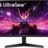 LG 24GN600-B UltraGear Gaming Monitor 24" Full HD (1920 x 1080) IPS Display, 1ms (GtG) Response Time, 144Hz Refresh Rate, AMD FreeSync Premium, HDR10, 3-Side Virtually Borderless Display,Black - Image 2