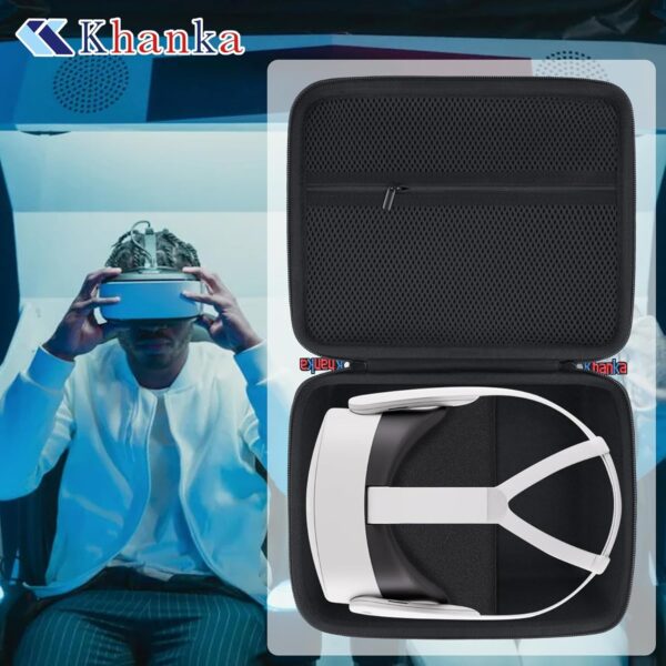 khanka Hard Travel Case Replacement for Meta Quest 3/Meta Quest 3s,Case Only(Black). - Image 8