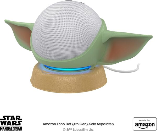 All New, Made for Amazon, featuring The Mandalorian Baby Grogu ™-inspired Stand for Amazon Echo Dot (4th & 5th Gen) - Image 6