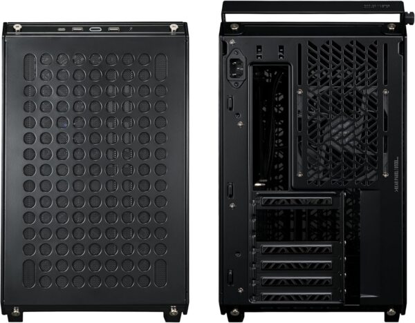 Cooler Master QUBE 500 Flatpack Black Small High Airflow Mid-Tower ATX Customizable Gaming PC Case, Tempered Glass, Vertical GPU Mount, USB-C, Carrying Handle, Gem Mini (Q500-KGNN-S00) - Image 14