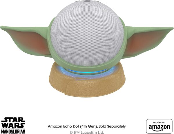 All New, Made for Amazon, featuring The Mandalorian Baby Grogu ™-inspired Stand for Amazon Echo Dot (4th & 5th Gen) - Image 3