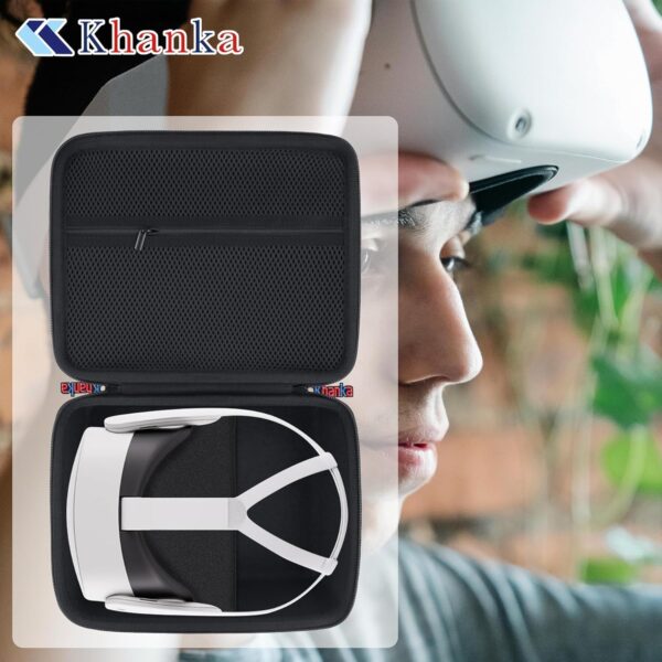 khanka Hard Travel Case Replacement for Meta Quest 3/Meta Quest 3s,Case Only(Black). - Image 9