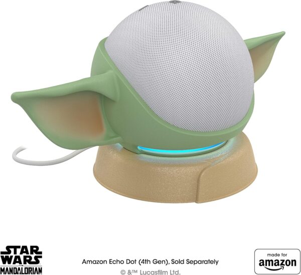 All New, Made for Amazon, featuring The Mandalorian Baby Grogu ™-inspired Stand for Amazon Echo Dot (4th & 5th Gen) - Image 4