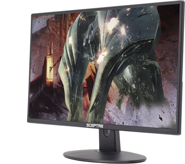 Sceptre 27-Inch FHD LED Gaming Monitor 75Hz 2X HDMI VGA Build-in Speakers, Ultra Slim Metal Black - Image 4