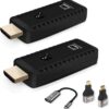 Wireless HDMI Transmitter Receiver with Adapter 4K, 1080P 60HZ HDMI Wireless Extender, Plug & Play 2.4G/5G Wireless HDMI Kit for Streaming Video and Audio to Monitor from Laptop/PC//Projector - Image 2