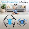 ATTOP Drone with 1080P Camera, FPV Foldable Camera Drone for Kids, One Key Start, Voice Control, Gestures Selfie, RC Quadcopter w/Altitude Hold, 3D Flips, 2 Batteries, Toy Gift for Kids Beginners - Image 7
