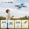 ATTOP Drone with 1080P Camera, FPV Foldable Camera Drone for Kids, One Key Start, Voice Control, Gestures Selfie, RC Quadcopter w/Altitude Hold, 3D Flips, 2 Batteries, Toy Gift for Kids Beginners - Image 4