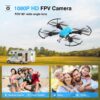 ATTOP Drone with 1080P Camera, FPV Foldable Camera Drone for Kids, One Key Start, Voice Control, Gestures Selfie, RC Quadcopter w/Altitude Hold, 3D Flips, 2 Batteries, Toy Gift for Kids Beginners - Image 3