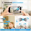 ATTOP Drone with 1080P Camera, FPV Foldable Camera Drone for Kids, One Key Start, Voice Control, Gestures Selfie, RC Quadcopter w/Altitude Hold, 3D Flips, 2 Batteries, Toy Gift for Kids Beginners - Image 6