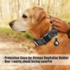 Tactical Dog Collar Military Dog Collar Adjustable Nylon Dog Collar Heavy Duty Metal Buckle with Handle for Dog Training,with Patches (L, Black) - Image 6