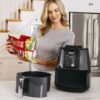 Ninja Air Fryer, Roast, Bake, Air Fry, Roast, Broil, Reheats, & Dehydrates, 4-in-1, Fries, Frozen Food, Veggies, and Juicy Meat, Less Oil, Easy Meals, Healthy Meals, Compact, 4 QT, Grey, AF101 - Image 10
