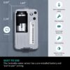 by Ezlo Water Sensor - Monitors Your Whole Home for Leaks - Detects Water Leaks in a Kitchen, Bathroom, Basement or Laundry Room - Zigbee - Image 3