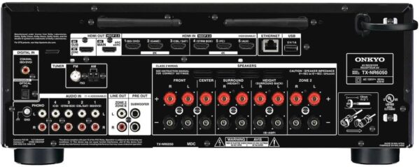Onkyo TX-NR6050 7.2-Channel Network Home Theater Smart AV Receiver 8K/60, 4K/120Hz - Image 5