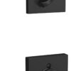 Schlage FB55N G LAT 622 COL Single Cylinder Deadbolt and Keyed Entry Latitude Lever with Collins Trim, Matte Black - Image 10