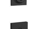 Schlage FB55N G LAT 622 COL Single Cylinder Deadbolt and Keyed Entry Latitude Lever with Collins Trim, Matte Black - Image 2