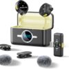 Wireless Lavalier Microphone for iPhone, Lapel Mics with Lightning Plug-Play, 2.4GHz Noise Cancellation, Charging Case Included, 300ft Range for Stream, YouTube (Lightning (Includes windscreen)) - Image 2
