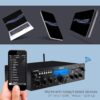 Pyle Wireless Bluetooth Power Amplifier System- 200W Dual Channel Sound Audio Stereo Receiver w/USB, SD, AUX, MIC w/Echo, Radio, LCD - Home Theater Entertainment via RCA, Studio Use, Black - PDA6BU.6 - Image 5