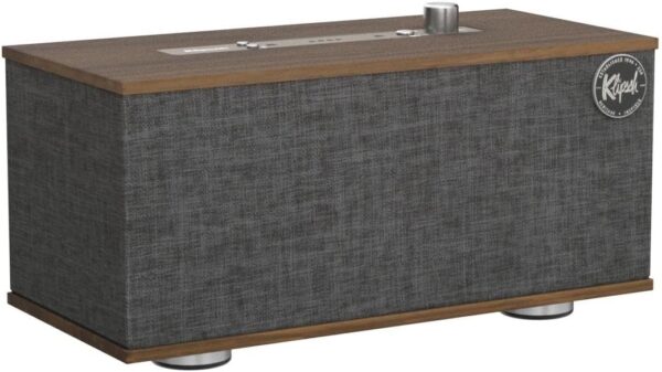 Klipsch The One with Google Voice Assistant Tabletop Wireless Stereo in Walnut | Bluetooth-Enabled, Multi-Room Ready, and fits Almost Anywhere - Image 5