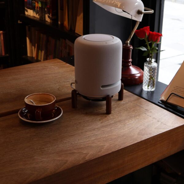 Desk Wood Stand for Echo Studio Smart Speaker and Other Suitable Speakers - Image 4