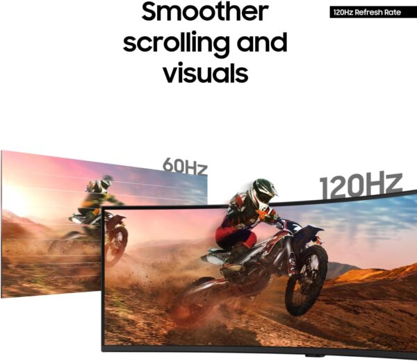 Samsung 49” Business Curved Ultrawide Dual QHD Computer Monitor, USB-C, DisplayPort, HDMI, 120Hz, VESA DisplayHDR 400, Built-in Speakers, Height Adjustable Stand, Eye Care, LS49C954UANXZA, 2024 - Image 6