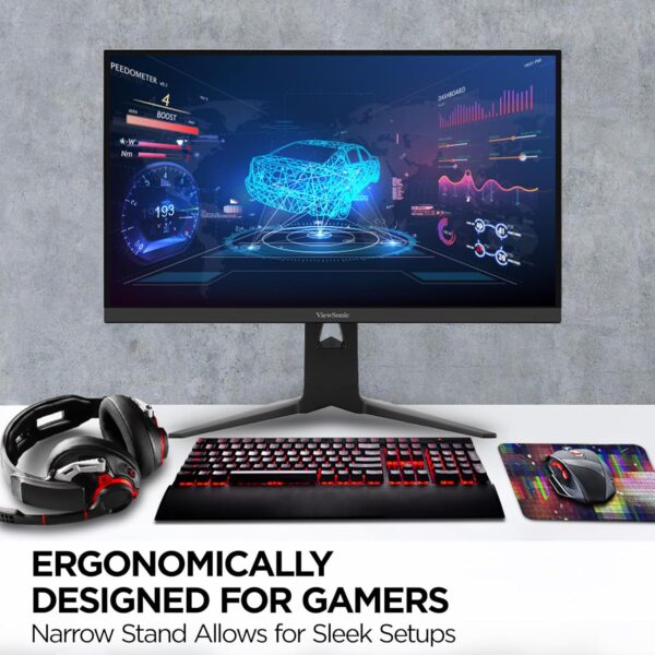 ViewSonic XG2736-2K 27 Inch 1440p 0.5ms 240Hz IPS Gaming Monitor with FreeSync Premium, RGB Lighting, Advanced Ergonomics, HDMI 2.1, DP and 65W USB-C - Image 4