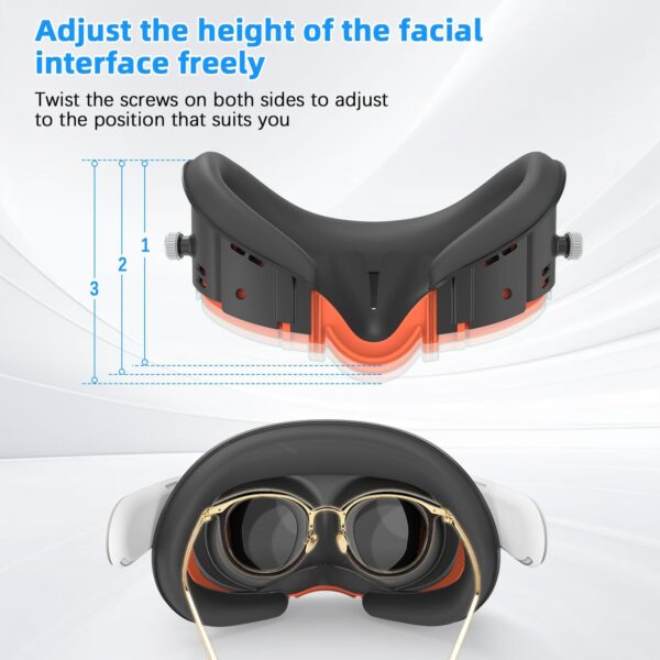Rechale Face Cover Pad and Facial Interface Compatible with Meta Oculus Quest 3 Accessories, Replaceable Upgraded Sweat-Proof PU Leather Pad, Air-Circulation Design Face Cover Accessorie for Quest 3 - Image 4