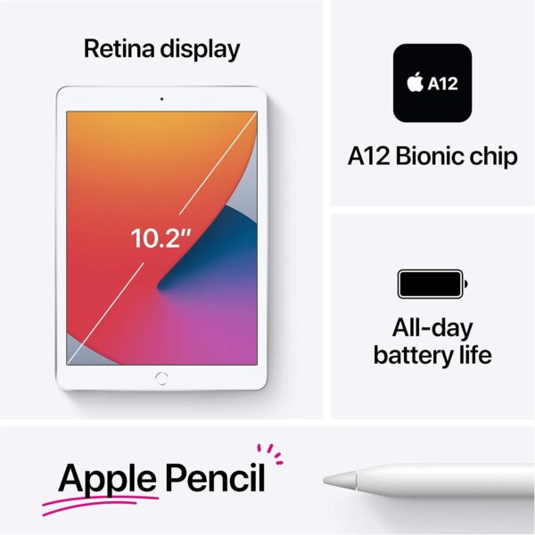 2020 Apple iPad (10.2-inch, WiFi, 32GB) - Gold (Renewed Premium) - Image 8