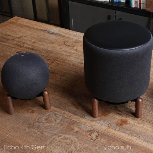 Desk Wood Stand for Echo Studio Smart Speaker and Other Suitable Speakers - Image 9