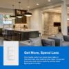 Lutron Caseta Original Smart Dimmer Switch Kit, 2 Dimmer Switches, 2 Wall Plates, 2 Pico Remotes, and Smart Hub, Works with Alexa, Apple Home, Google Home, 3 Way, 150W, No Neutral, P-BDG-PKG2W-A - Image 3