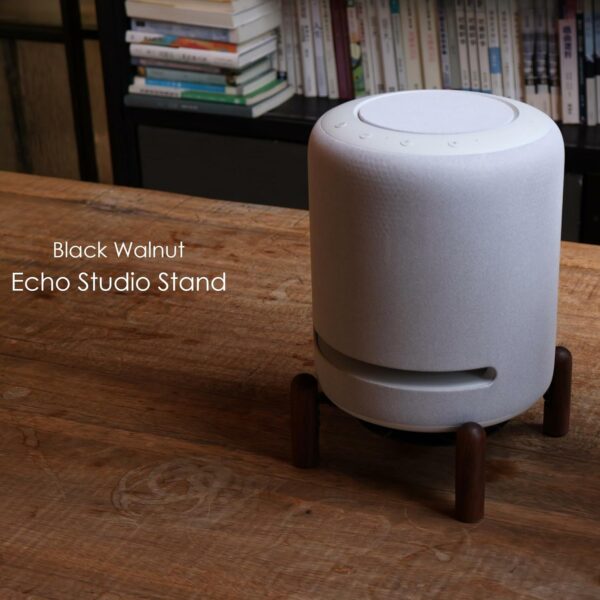Desk Wood Stand for Echo Studio Smart Speaker and Other Suitable Speakers - Image 5