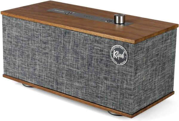 Klipsch The One with Google Voice Assistant Tabletop Wireless Stereo in Walnut | Bluetooth-Enabled, Multi-Room Ready, and fits Almost Anywhere - Image 2
