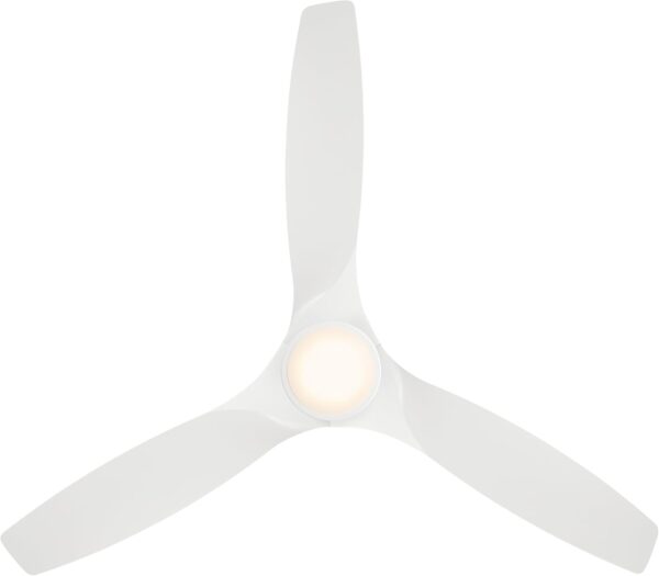 Modern Forms Skylark Indoor and Outdoor 3-Blade 54in Smart Flush Mount Ceiling Fan Matte White with 2700K-3000K-4000K-5000K Selectable LED Light Kit and Remote Control works with iOS or Android App - Image 8