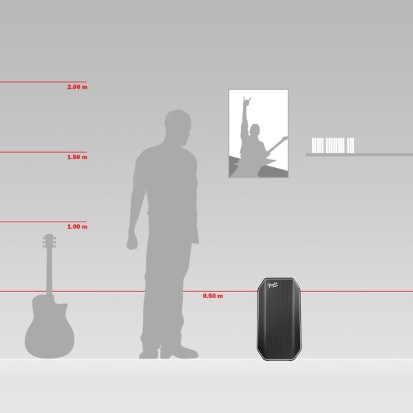Fender x Teufel ROCKSTER AIR 2 Portable Bluetooth Speaker – Powerful Sound & Bass, 58 Hours Battery, Parties & Events, Mic & Guitar Inputs, Power Bank - Image 3