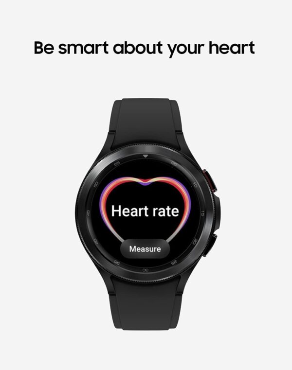 Samsung Galaxy Watch 4 Classic 42mm Smartwatch with ECG Monitor Tracker for Health Fitness Running Sleep Cycles GPS Fall Detection Bluetooth US Version, Black (Renewed) - Image 5