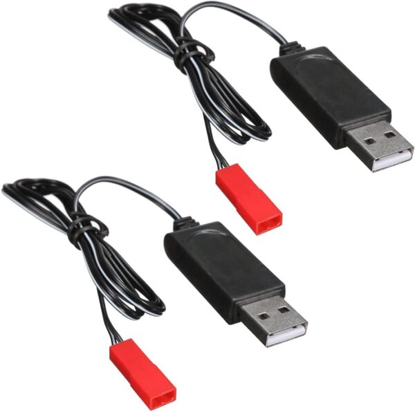2pcs Drone Battery JST Connector with USB Charger for Sky Viper Drone s670 v950HD v950 STR s1700 V2400HD - Image 2
