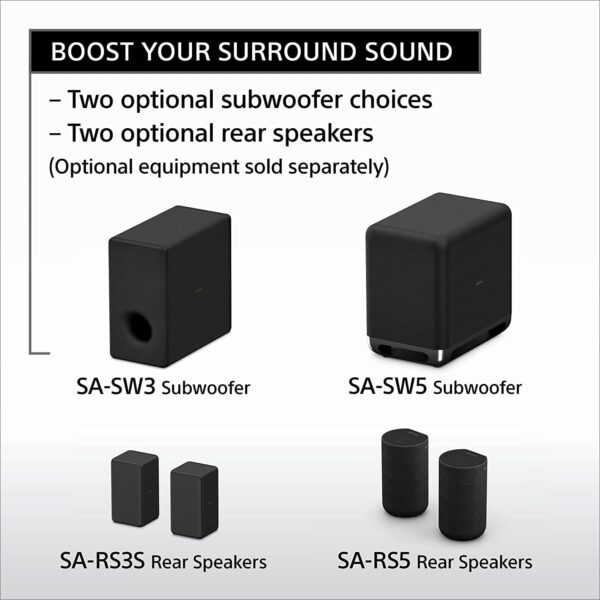 Sony STR-AN1000 7.2 CH Surround Sound Home Theater 8K A/V Receiver: Dolby Atmos, DTS:X, Digital Cinema Auto Calibration IX, Bluetooth, WiFi, Google Chromecast, Spotify connect, Apple AirPlay, HDMI 2.1 - Image 9