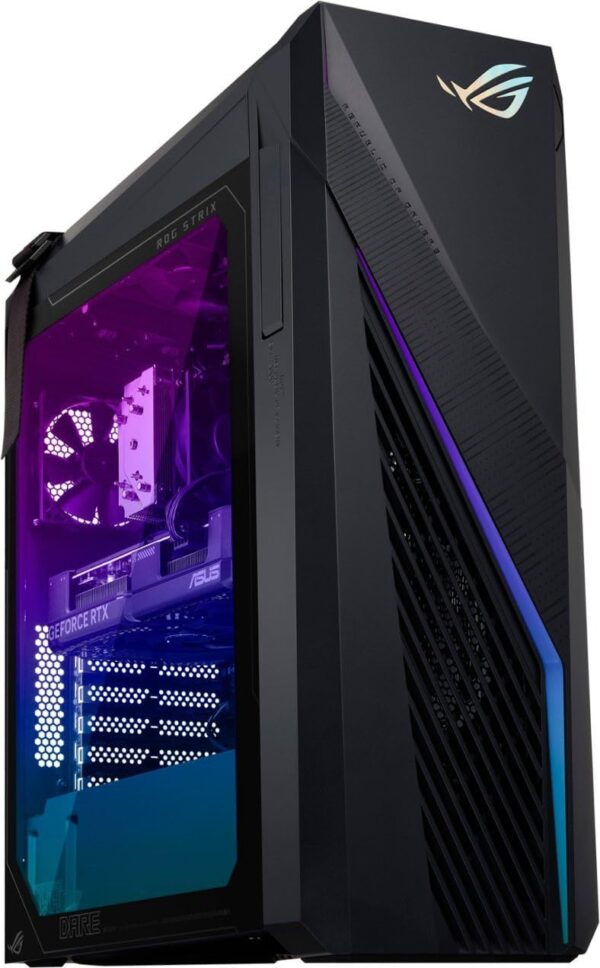 ASUS ROG Strix G16CH Gaming Desktop Computer - 14th Gen Intel Core i9-14900K 24-Core up to 6.0 GHz, 32GB RAM, 512GB NVMe SSD, GeForce RTX 4070 12GB GDDR6X, RGB Case, Windows 11 Home, Black - Image 3