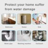 Wireless Water Leak Detector with Email,Wi-Fi Flood&Freeze Sensor, Smart Leak and Drip Alert,Loud Audible Alarm Alerts–No Need Install-Remote Waterproof Leak Sensor for Home, Basement 1 Pack - Image 6