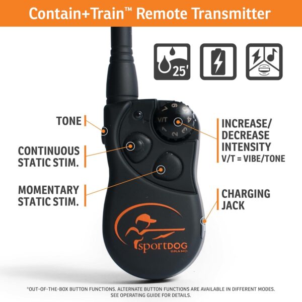 SportDOG Brand Contain + Train System - In-Ground Electric Dog Fence & Remote Trainer - Waterproof Collar - Tone, Vibrate, & Shock - from Parent Company Invisible Fence Brand - Up to 100 Acres - Image 5