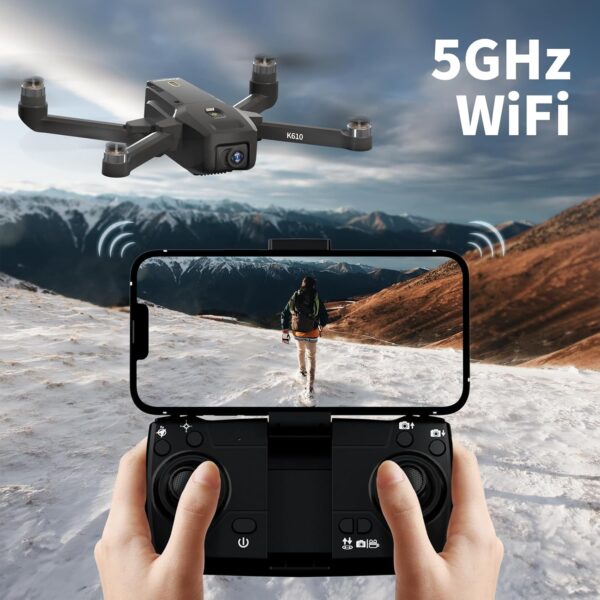 GPS Drone with Camera for Adults 4K SONY IMX Camera,Brushless AIdrone with Auto Return Home,Under 250g,Drones for Adults 5GHz Wifi FPV Video drone for Beginner,RC Quadcopter with Smart APP,Follow Me - Image 7