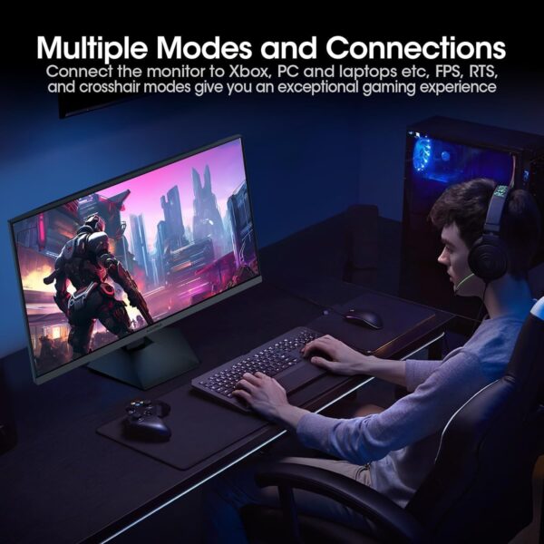 KOORUI Gaming Monitor 25-inch, 180Hz FHD 1080p Computer Monitor, 1ms GTG, Adaptive G-Sync, FreeSync Premium, 3 Sides Frameless, HDMI x 2, DisplayPort, Black - Image 5