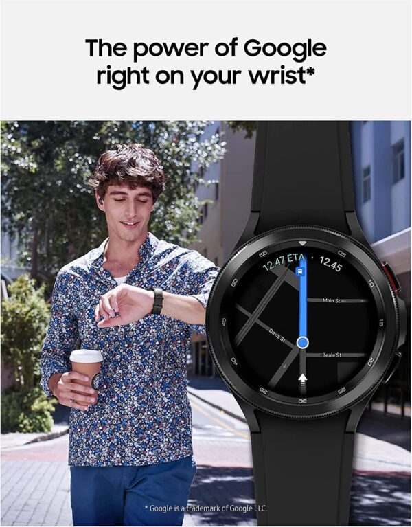Samsung Galaxy Watch 4 Classic 42mm Smartwatch with ECG Monitor Tracker for Health Fitness Running Sleep Cycles GPS Fall Detection Bluetooth US Version, Black (Renewed) - Image 8