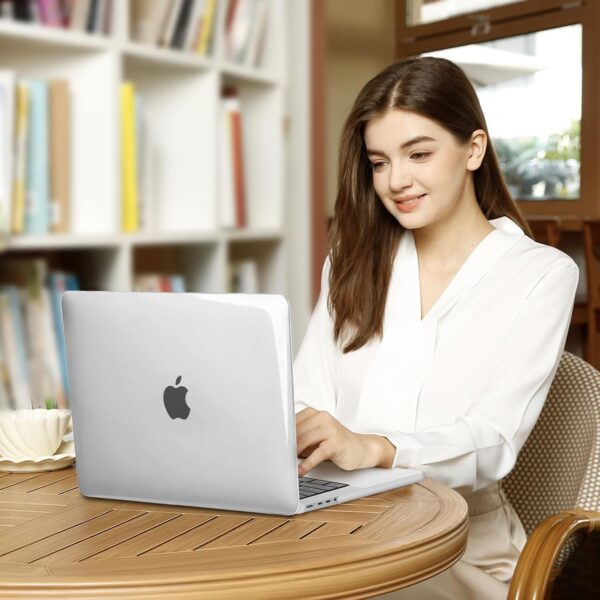 MOSISO Compatible with MacBook Pro 14 inch Case 2025 2024 2023 2022 2021 M4 M3 M2 M1 A3112 A3185 A3401 A2918 A2992 A2779 A2442, Plastic Hard Shell&Keyboard Cover&Screen Film&Pouch, Transparent - Image 7