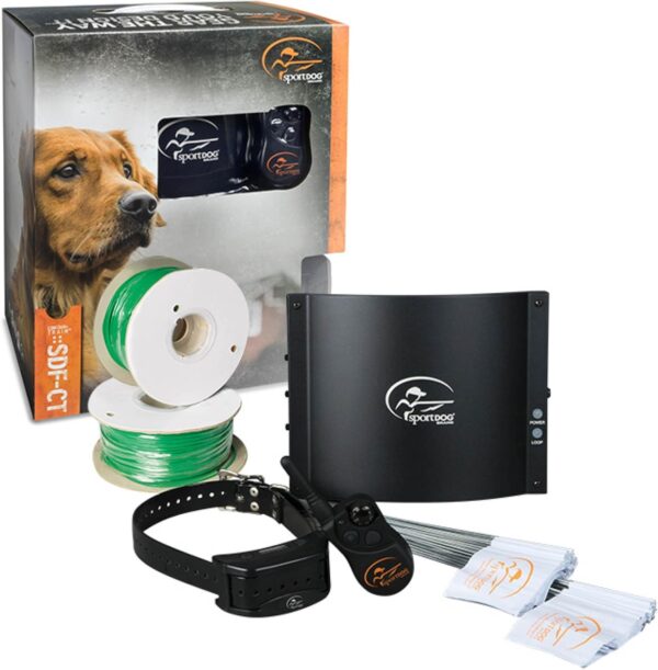 SportDOG Brand Contain + Train System - In-Ground Electric Dog Fence & Remote Trainer - Waterproof Collar - Tone, Vibrate, & Shock - from Parent Company Invisible Fence Brand - Up to 100 Acres - Image 2